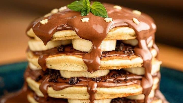 Американска палачинка Нутела, маскарпоне и банан