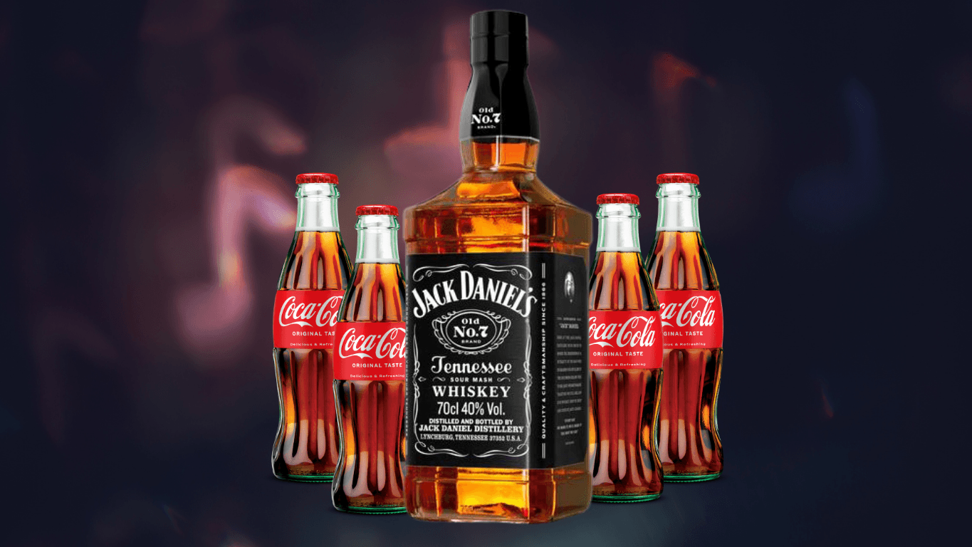 ПРОМО JACK DANIELS 0.700 + 4БР БЕЗАЛКОХОЛНИ